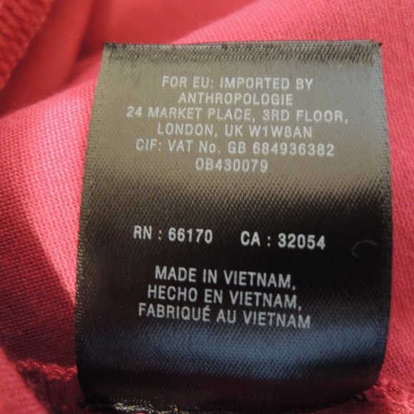 Anthropologie Dark Pink Stretchy Seamed 3/4 Sleeve Mini Dress M/S - Picture 8 of 11